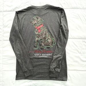 Simply Southern “Merry Christmas” dog with lights. Size Small